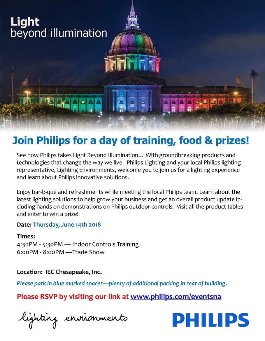 innovative outdoors solutions inc on Join Philips For A Day Of Training Food And Prizes Iec Chesapeake
