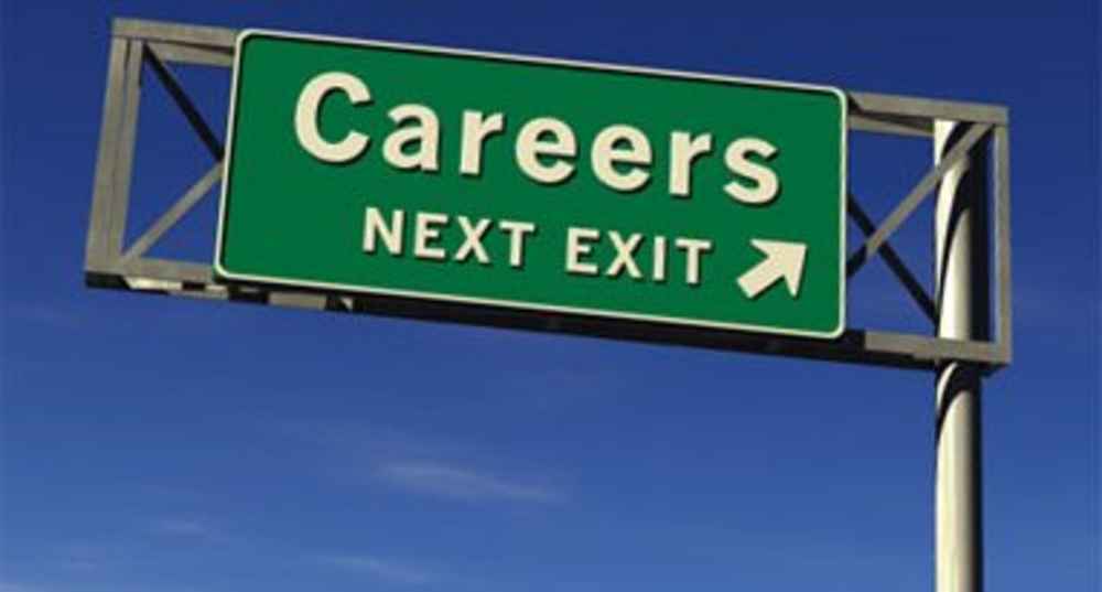 Road sign Careers Next Exit